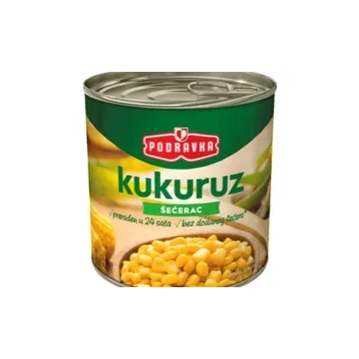 Kukuruz šećerac 340g podravka