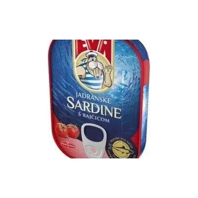 Sardina rajcica jadran Eva 115g podravka