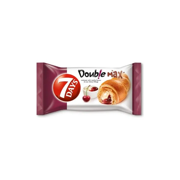 Kroasan 7 days double vanila-višnja 80g