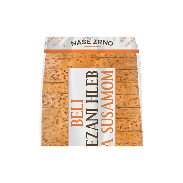Hleb beli rezani sa susamom 450g