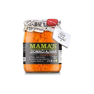 Ajvar pecene crvene paprike blagi 550gr mama s