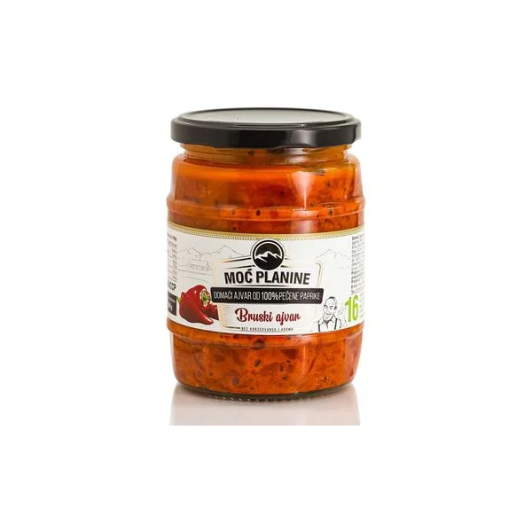 Domaci ajvar blagi 580gr moc planine