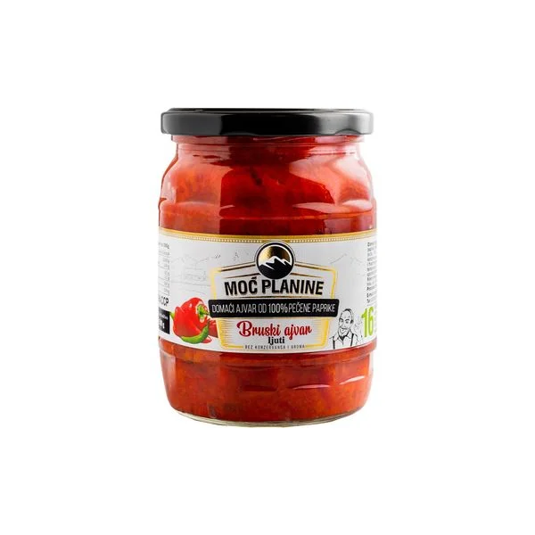 Domaci ajvar ljuti 580gr moc planine
