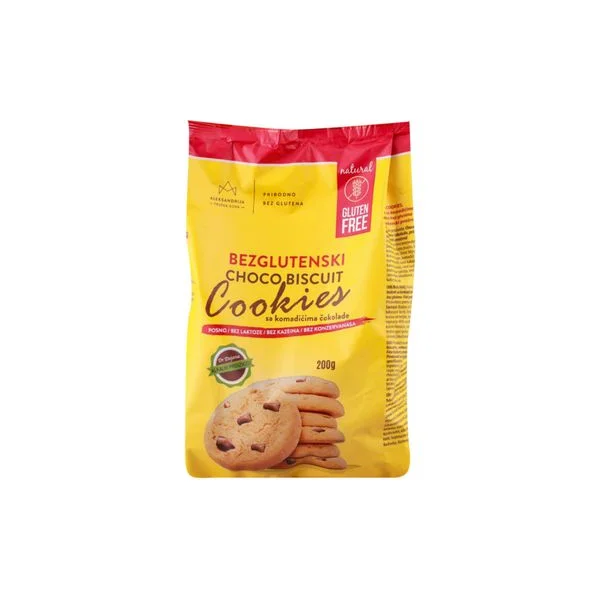 Bezglutenski keks sa čokoladom 200g,aleksandrija