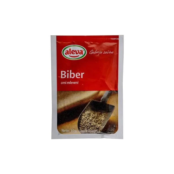 Biber crni mleveni 10gr Aleva
