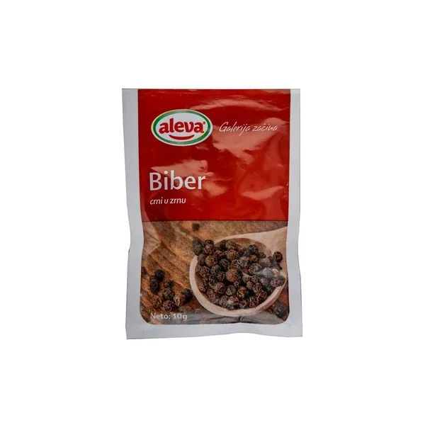 Biber crni u zrnu 10g Aleva