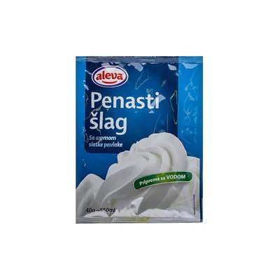 Šlag pena 40g priprema sa vodom Aleva