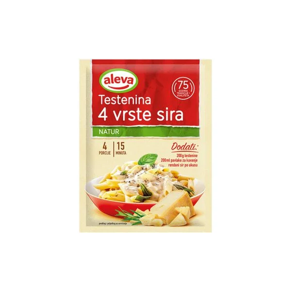 Testenina sa 4 vrste sira 36g Aleva