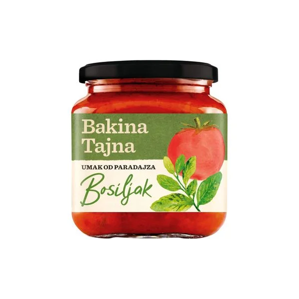 Bakina tajna sos za pastu paradajz bosiljak 300gr