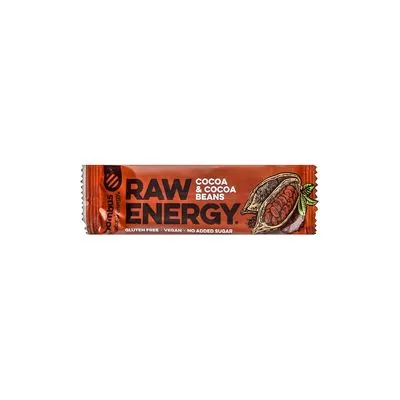 Bar raw energy cocoa&cocoa beans 50