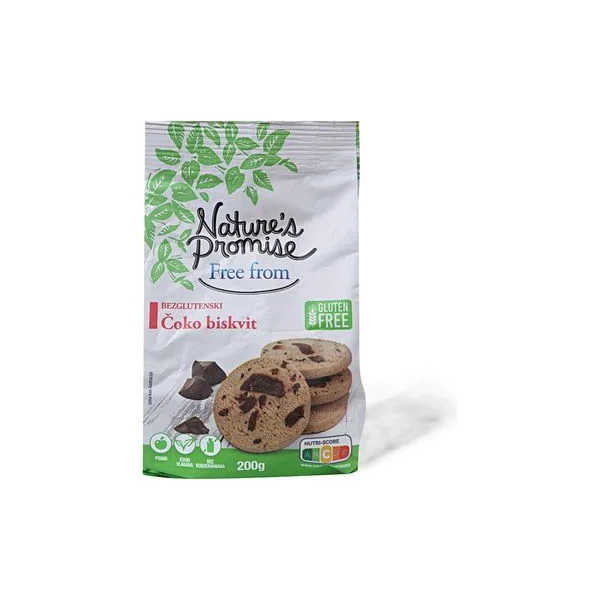 Bezglutenski choco biscuits 200g