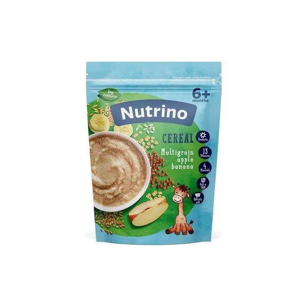 Bezmlečna kaša 5 žita. sa jab. i ban. 200g nutrino