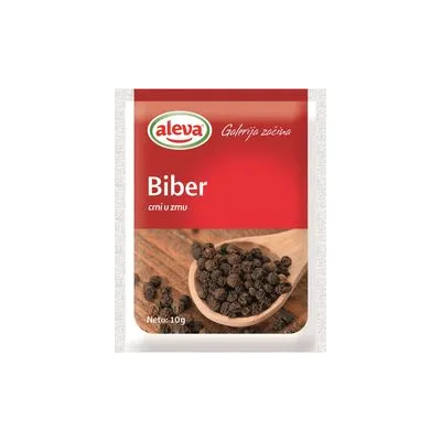 Biber crni u zrnu 10g Aleva