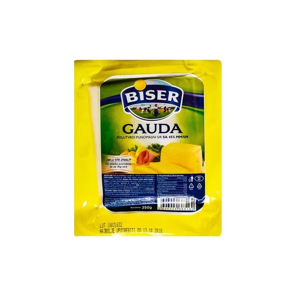 SIR GAUDA 45%mm 250gr BISER