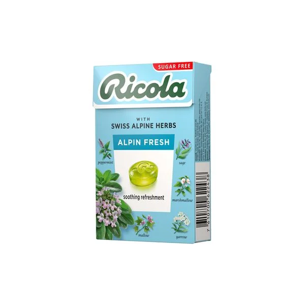 Bombone bez šeć alps 40g Ricola