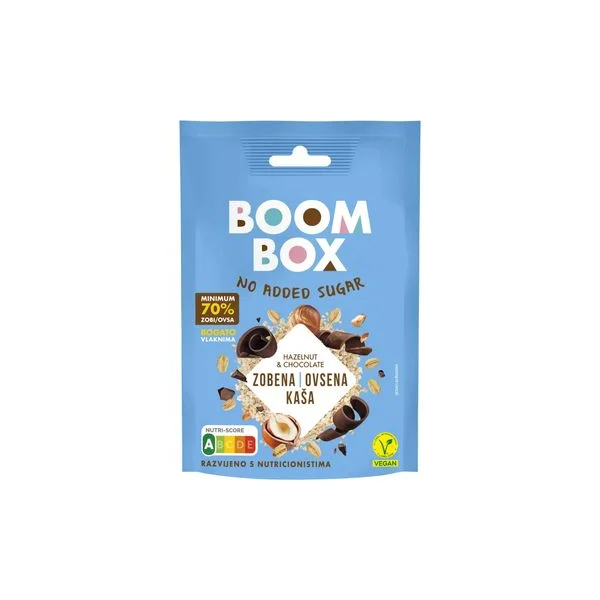 Ovsena kaša lešnik i čokolada 60g boom box