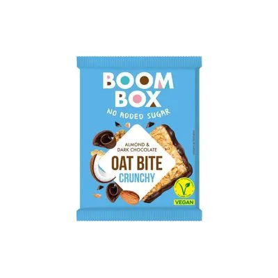 Ovsena pločica kokos, badem i tamna čokolada 20g boom box