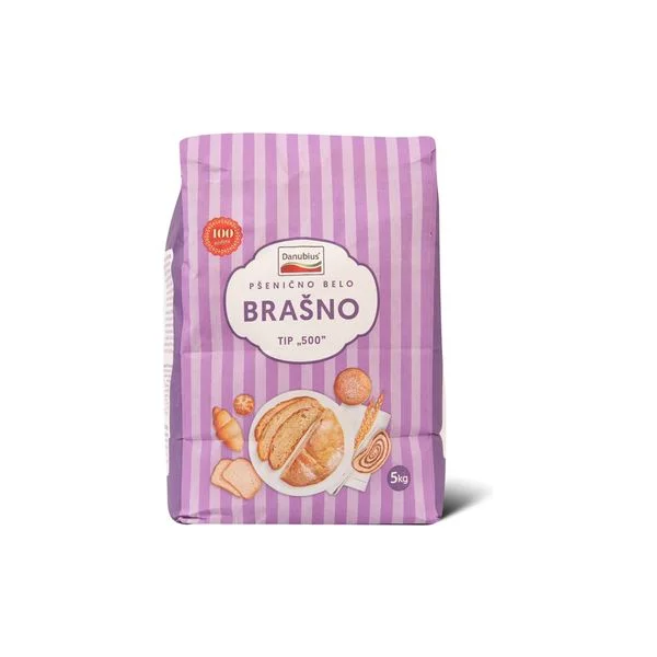 Brasno psenicno belo t-500 5kg Danubius