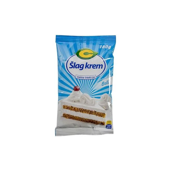 Šlag krem beli sa ukusom slatke pavlake 180g centroproizvod