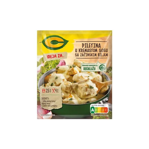 C ideja piletina u sosu sa začinskim biljem 35g