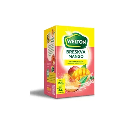 Čaj mango breskva 44g Welton