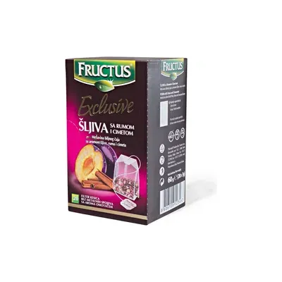 Fructus exclusive šljiva sa rumom i cimetom 60g