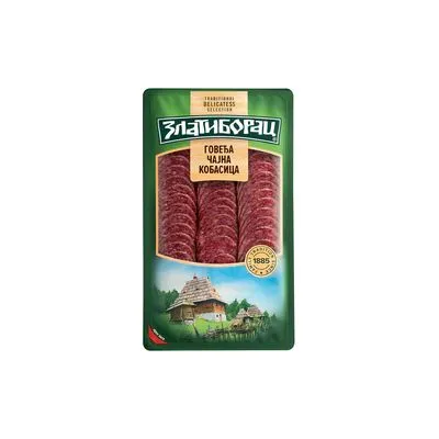 Cajna govedja kobasica slajs 100gr Zlatiborac