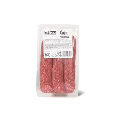 Cajna kobasica vak.slajs Maxi 300g