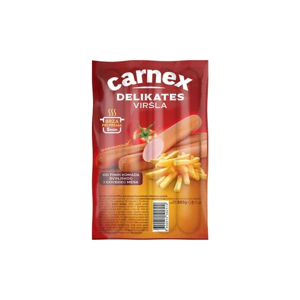 Viršla delikates 205g Carnex