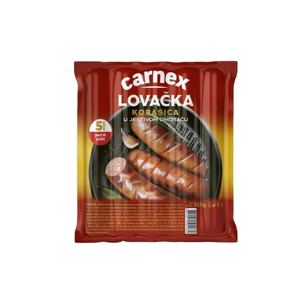Kobasica lovačka 520g Carnex