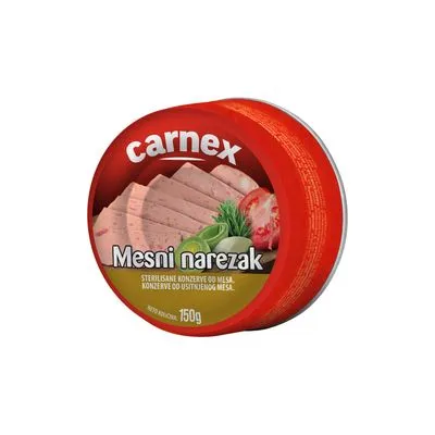 Mesni narezak limenka 150g Carnex