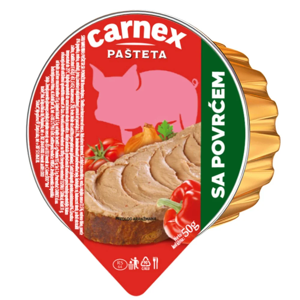 Pašteta sa povrćem 50g Carnex
