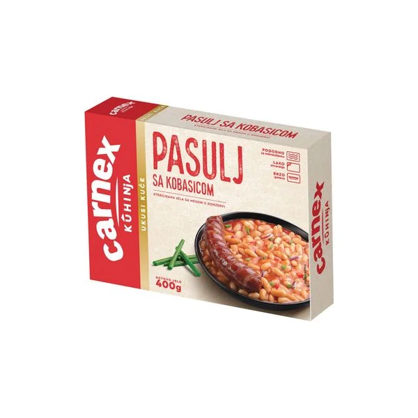 Pasulj sa kobasicom 400gr Carnex