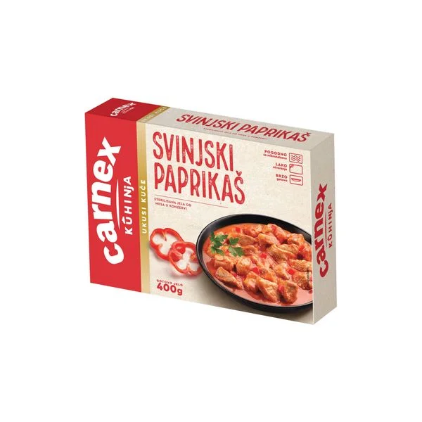 Svinjski paprikaš 400gr Carnex