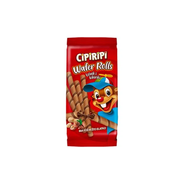 Cipiripi wafer rolls lešnik i kikiriki 150g