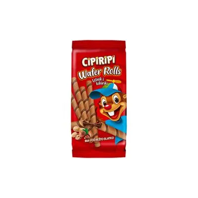 Cipiripi wafer rolls lešnik i kikiriki 150g