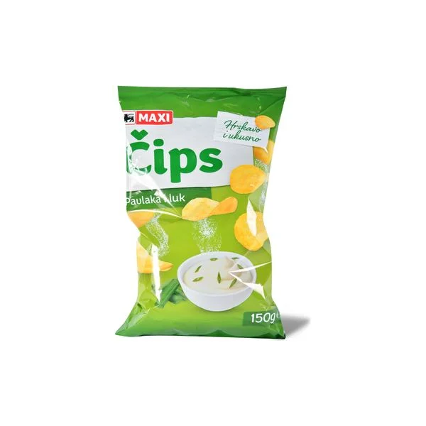 Cips pavlaka&luk Maxi 150g