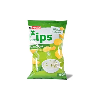 Cips pavlaka&luk Maxi 150g