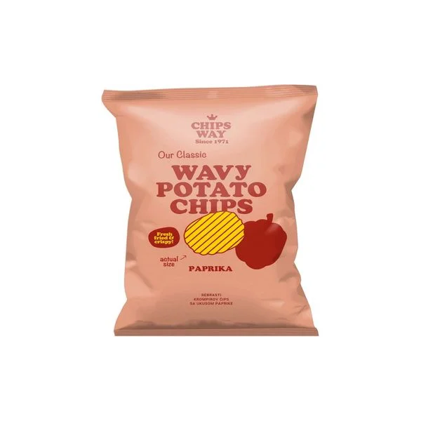 Cips rebrasti sa paprikom cw 150g