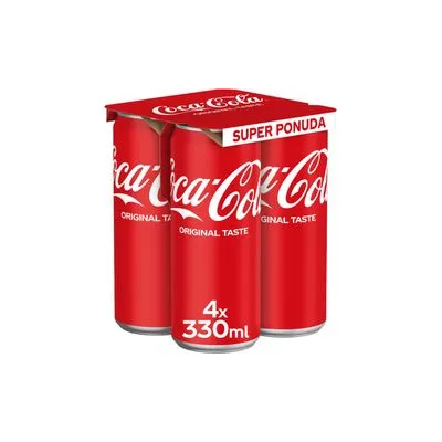 Coca cola 4*330ml limenka 3+1 gratis