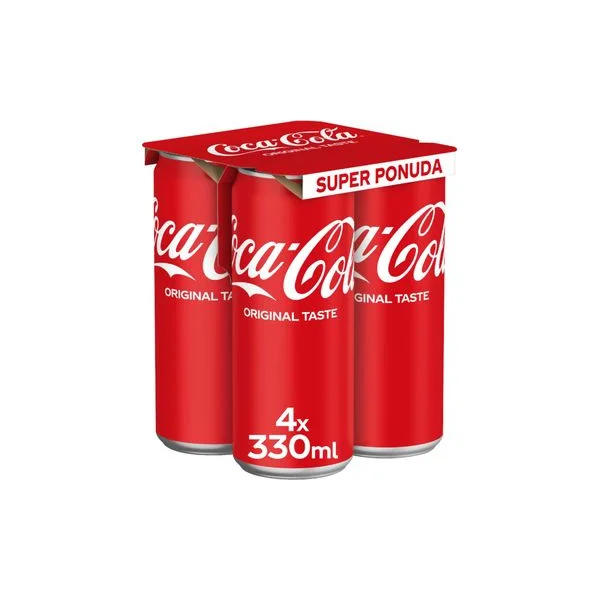 Coca cola 4*330ml limenka 3+1 gratis