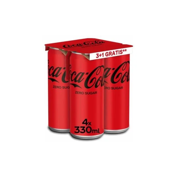 Coca cola zero 4x0.33l limenka multipack