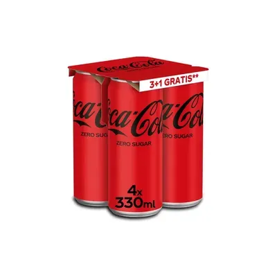 Coca cola zero 4x0.33l limenka multipack