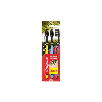 Zubna cetkica colgate zig zag charcoal 3 pack
