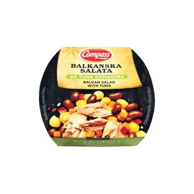 Salata tuna balkanska 160gr compass