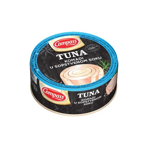 Tuna komadi u sopstvenom soku 160gr compass