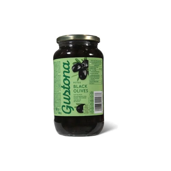 Crne masline bez kostice Gustona 880g