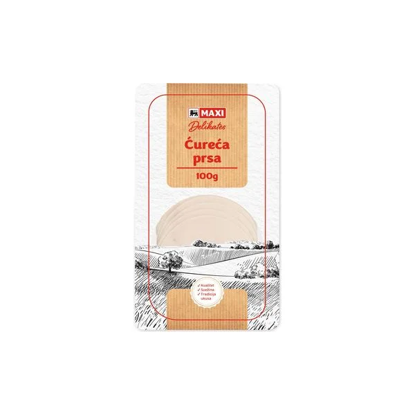 Cureca prsa Maxi 100g