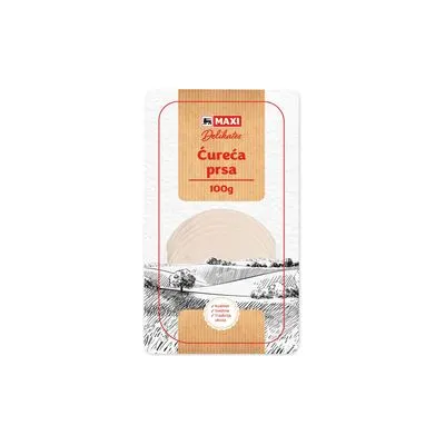 Cureca prsa Maxi 100g