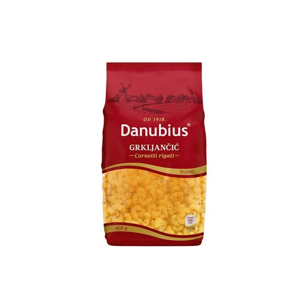 Makarona grkljančić 400g Danubius